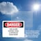 Signmission Fire Alarm Control Panel And Sprinkler Riser Room Danger Sign, Plastic, 10in W x 7in L, 2PK OS-2PACK-DS-P-710-L-2378 - alternate 6